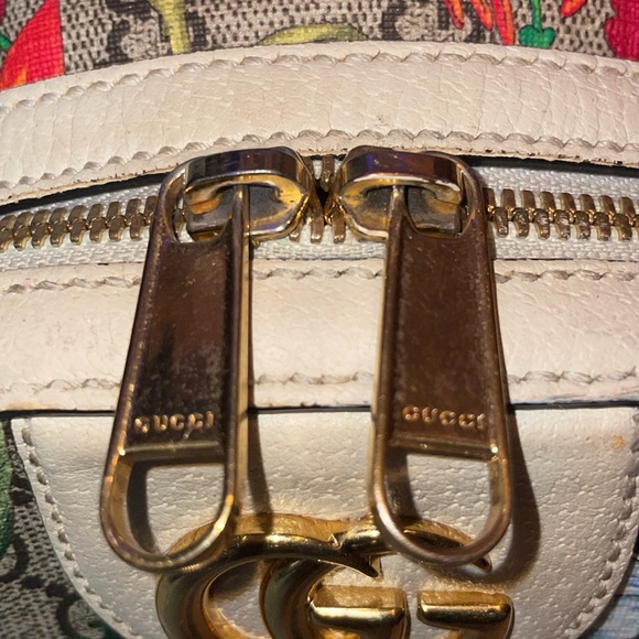 Gucci GG Ophidida Supreme Floral Multicolored Leather & Coated Canvas Backpack - Picture 4 of 17